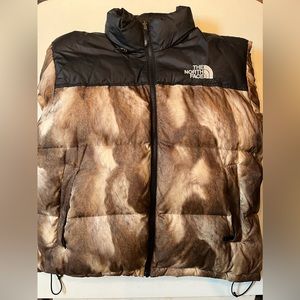 Supreme the north face tnf fur print nuptse